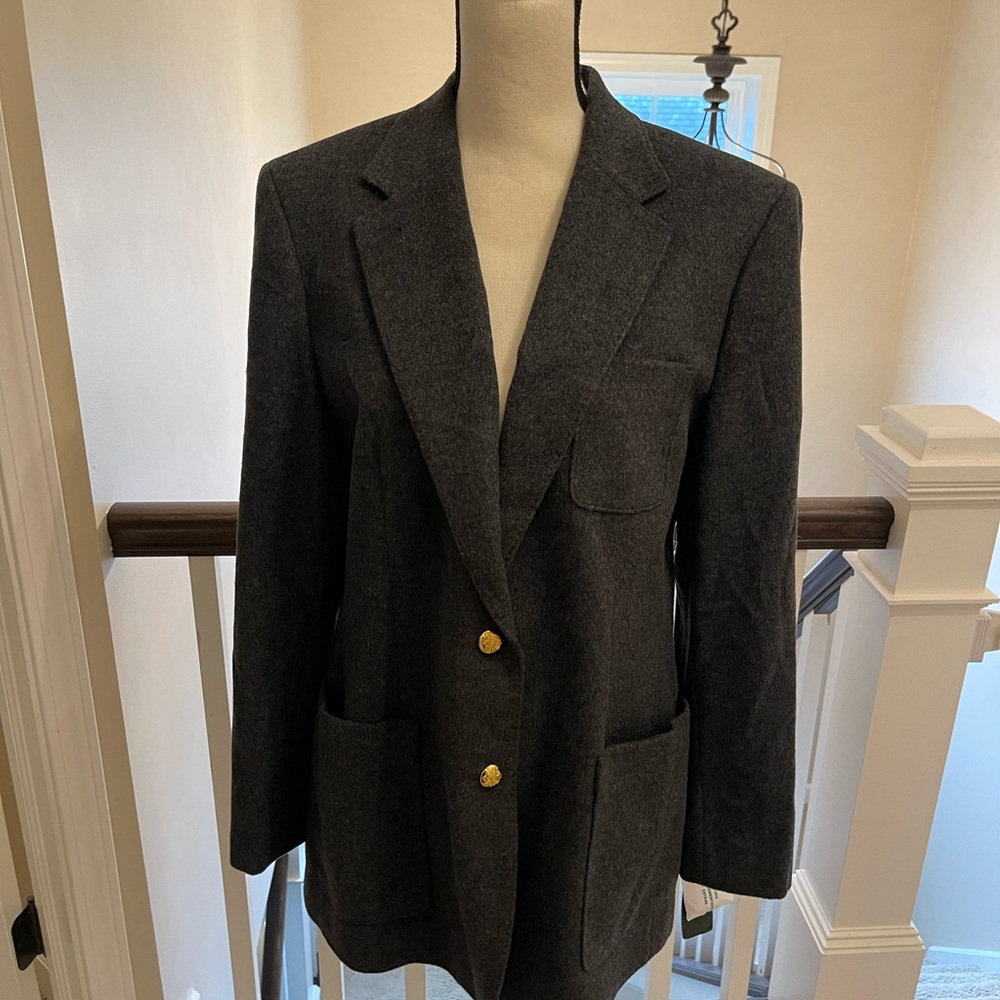 NWT Lauren Ralph Lauren Green label Wool Blazer Size 14